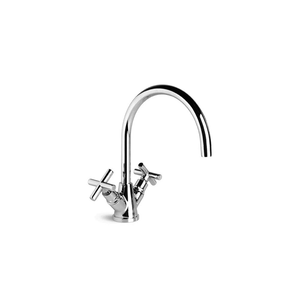 Brodware City Plus Kitchen Mixer with Cross Handles & Swivel Spout