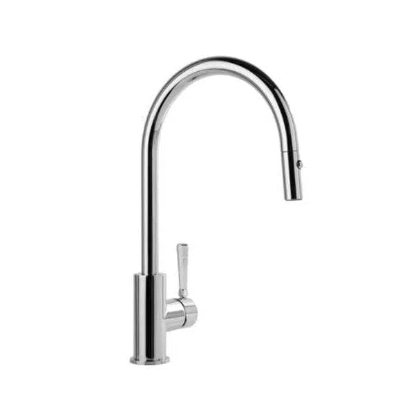 Brodware Industrica Gooseneck Kitchen Mixer With Pull Out & Dual Spray