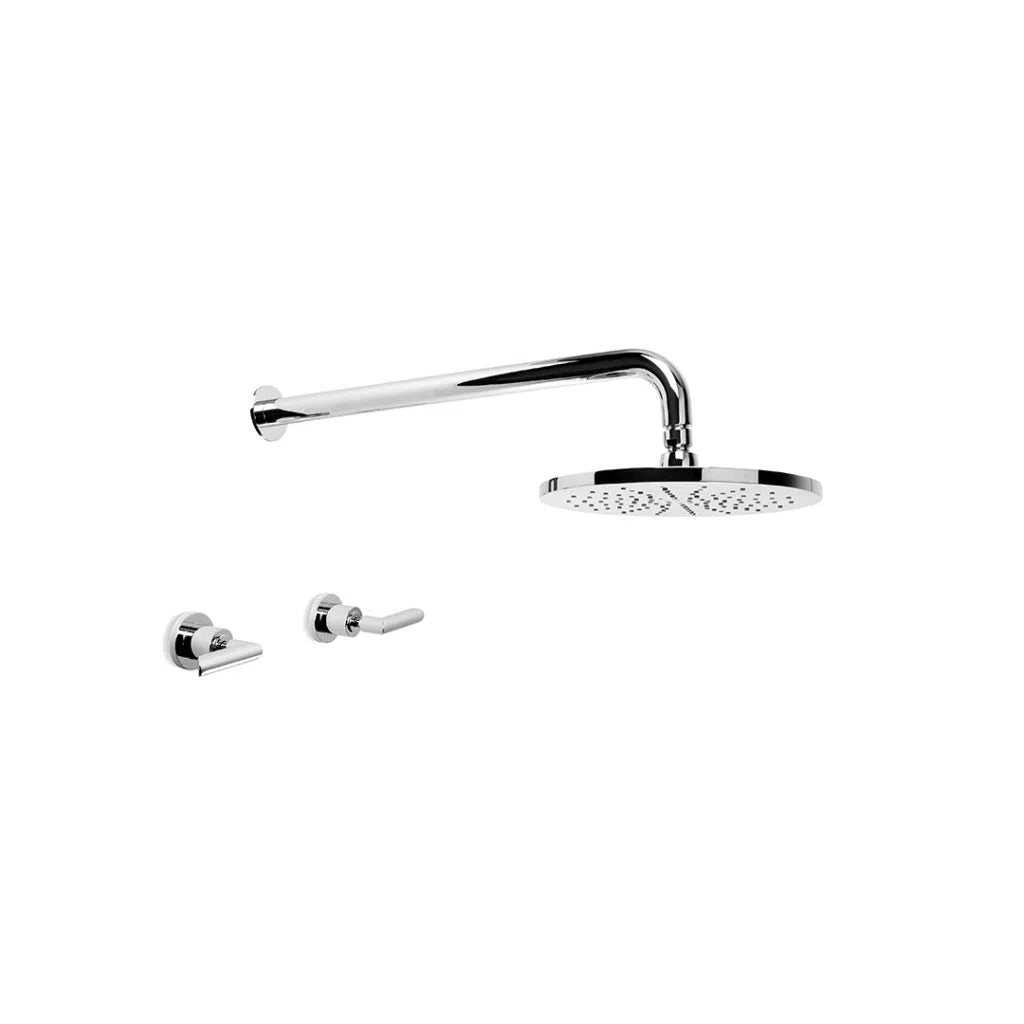 Brodware City Plus Shower Set with 225mm Rose and Cross Handles