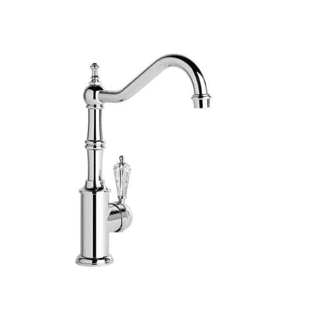 Sink Mixers Brodware Brodware Winslow Single Lever Sink Mixer With Traditional Swivel Spout Kristall Lever
