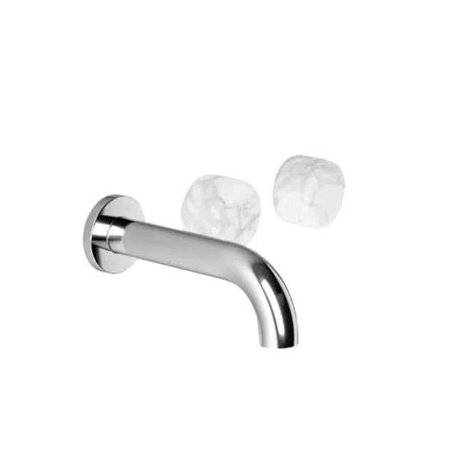 Tapware Brodware Brodware Halo Marble Offset Wall Tap Set 150mm / Use Over Bath