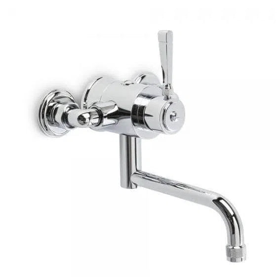 Brodware Industrica Exposed Wall Set With Mixer And Swivel Spout