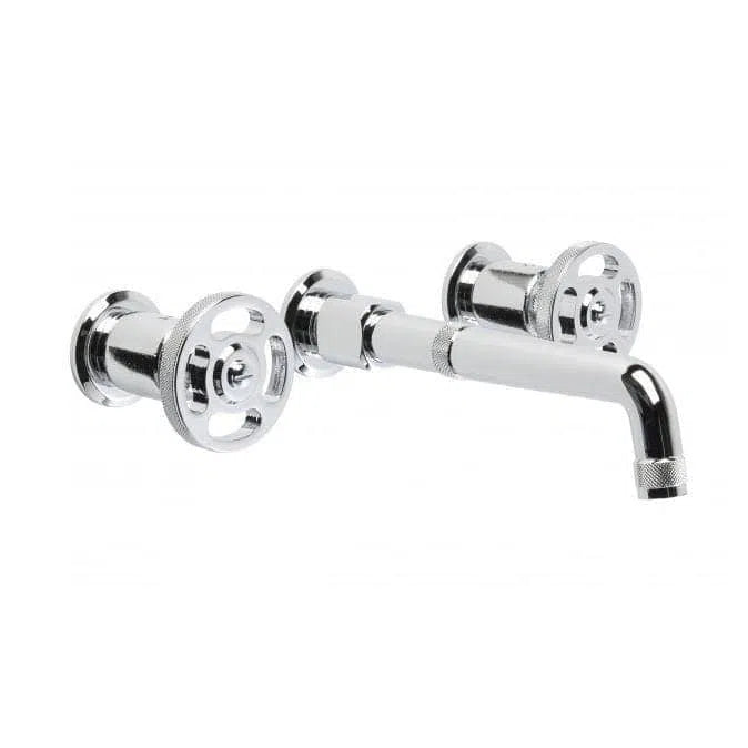 Tapware Brodware Brodware Industrica Wall Set With 250mm Spout Cross Handles with Flow Control
