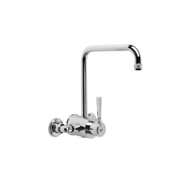 Brodware Industrica Wall Set With Mixer With Square Swivel Spout