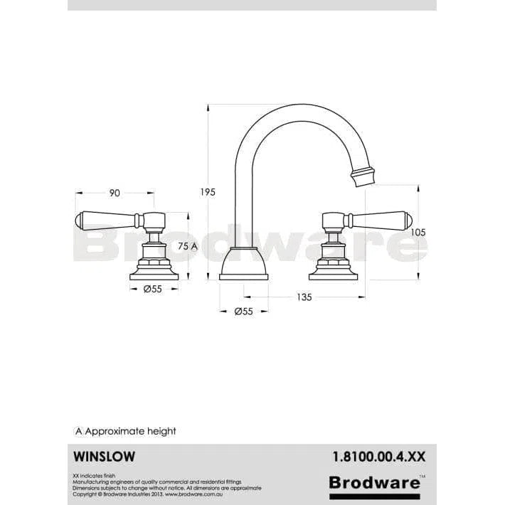 Brodware Winslow Basin Set With Swivel Spout