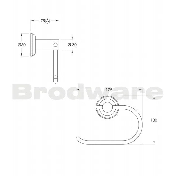 Brodware Manhattan Toilet Roll Holder