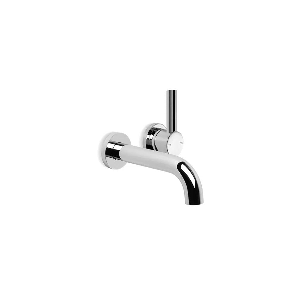 Brodware City Plus Wall Mixer Set with Flow Control & D Lever & 150mm Spout