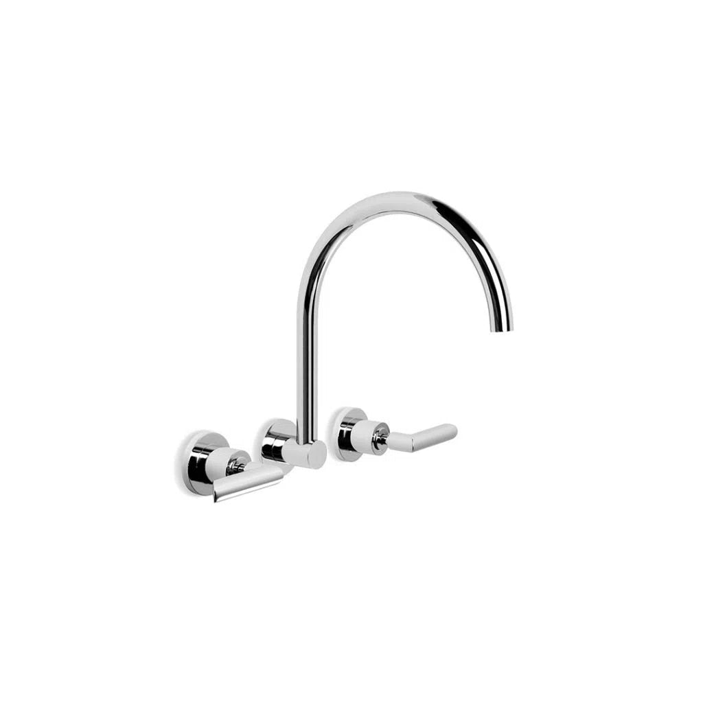 Brodware City Plus Wall Set with B Levers & Swivel Spout