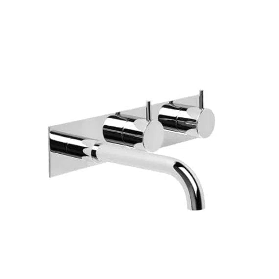 Brodware Minim Offset Wall Set with Back Plate Bath/Basin