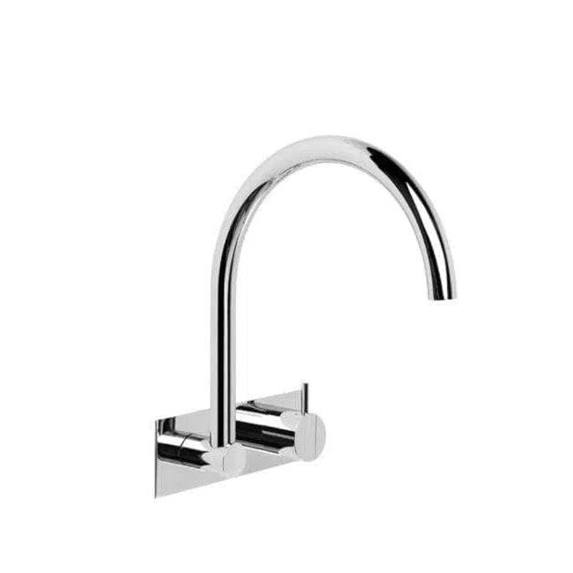Wall Sets Brodware Brodware Minim Wall Mixer Set with Swivel Outlet Use Over Bath