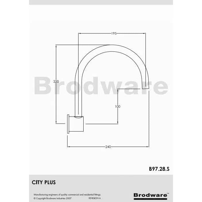 Wall Spout Brodware Brodware City Plus Wall Spout