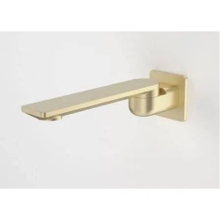 Caroma Urbane II 220mm Bath Swivel Outlet Square Coverplate Brushed Brass