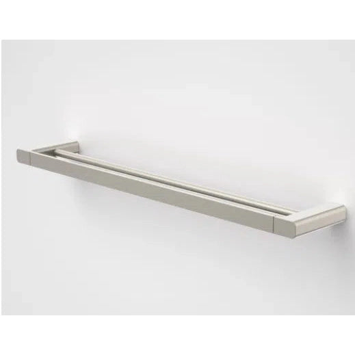 Caroma Luna Double Towel Rail 630mm Brushed Nickel