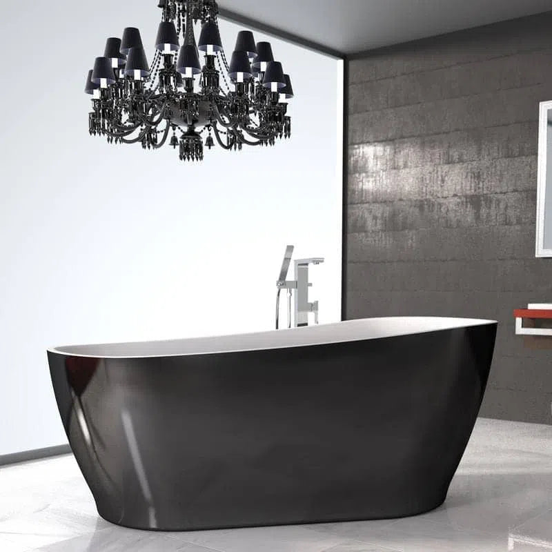 Caroma Black Noir Freestanding Bath