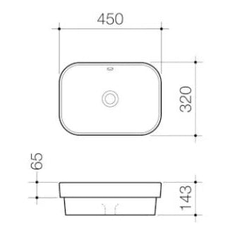 Caroma Luna Inset Basin