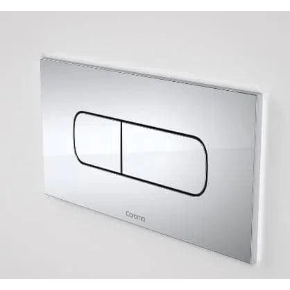 Caroma Invisi Series Ii® Metal Oval Dual Flush Plate & Buttons | Design 10