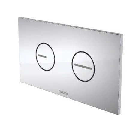 Inwall Cisterns Caroma Caroma Invisi Series Ii® Round Dual Flush Plate & Buttons Chrome