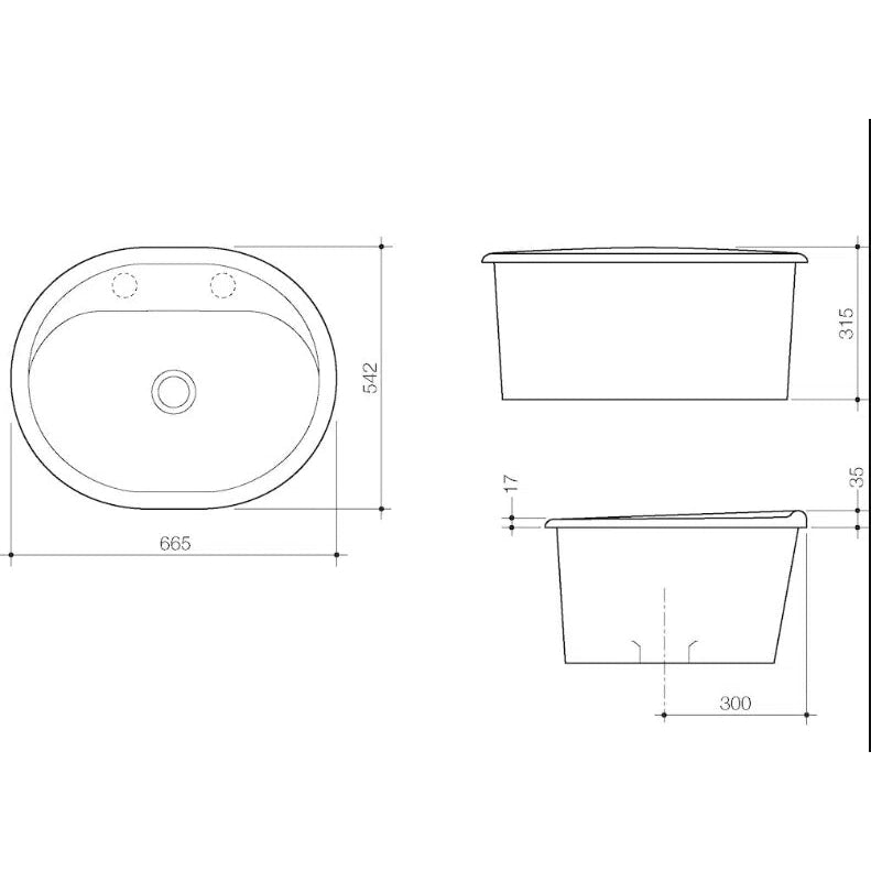 Caroma Metro 35L Utility Basin