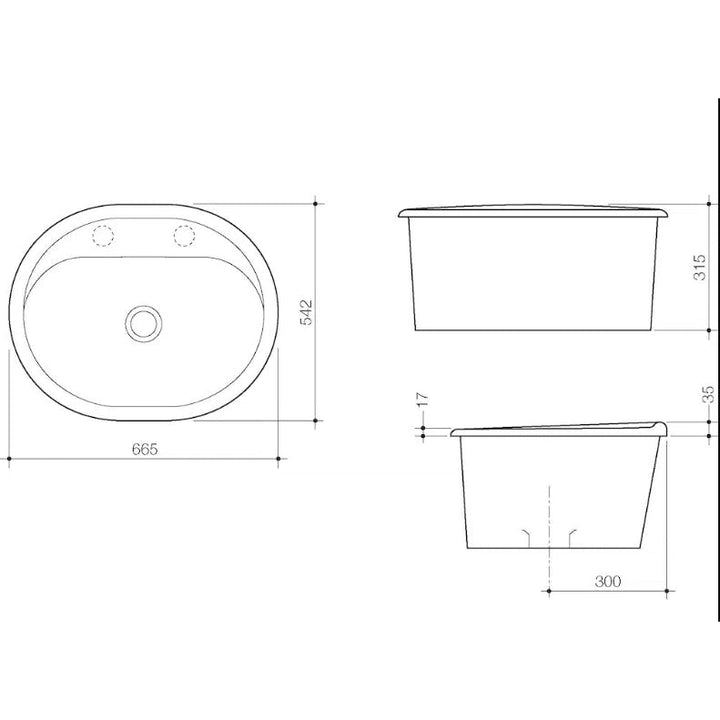 Caroma Metro 35L Utility Basin