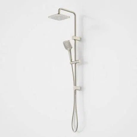 Caroma Luna Multifunction Rail Shower With Overhead Brushed Nickel