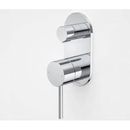 Caroma Liano II Bath/Shower Mixer With Diverter - Round Plate - Chrome