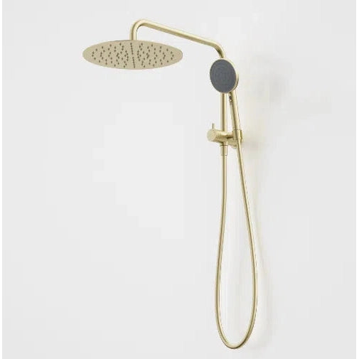 Caroma Urbane II Compact Twin Shower - Brushed Brass Pvd