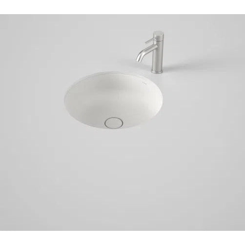 Undermount Basin Caroma Caroma Liano II 440mm Round Under/Over Counter Basin Gloss White
