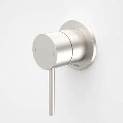 Caroma Liano II Bath/Shower Mixer - Round Plate - Brushed Nickel