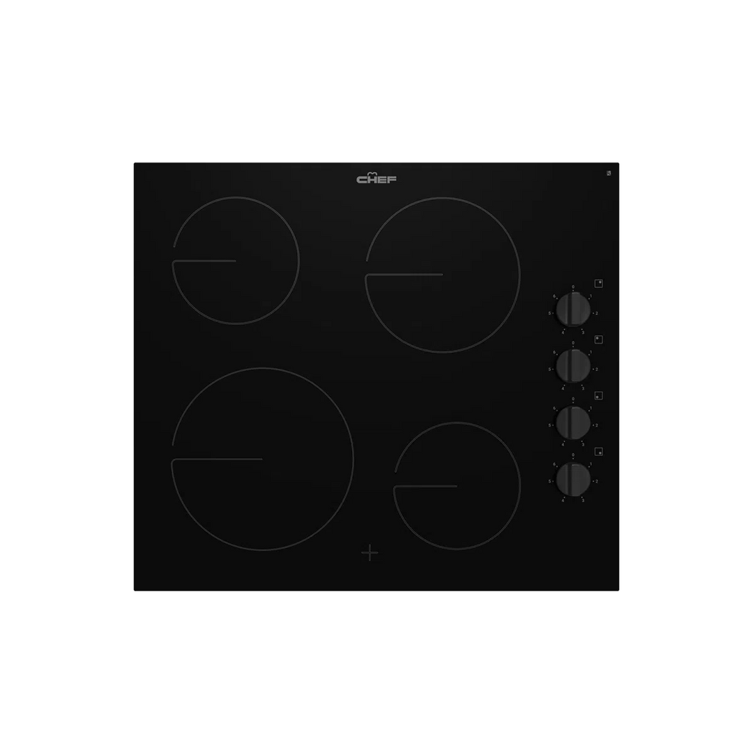 Chef 60cm 4 Zone Ceramic Cooktop (CHC642BB )