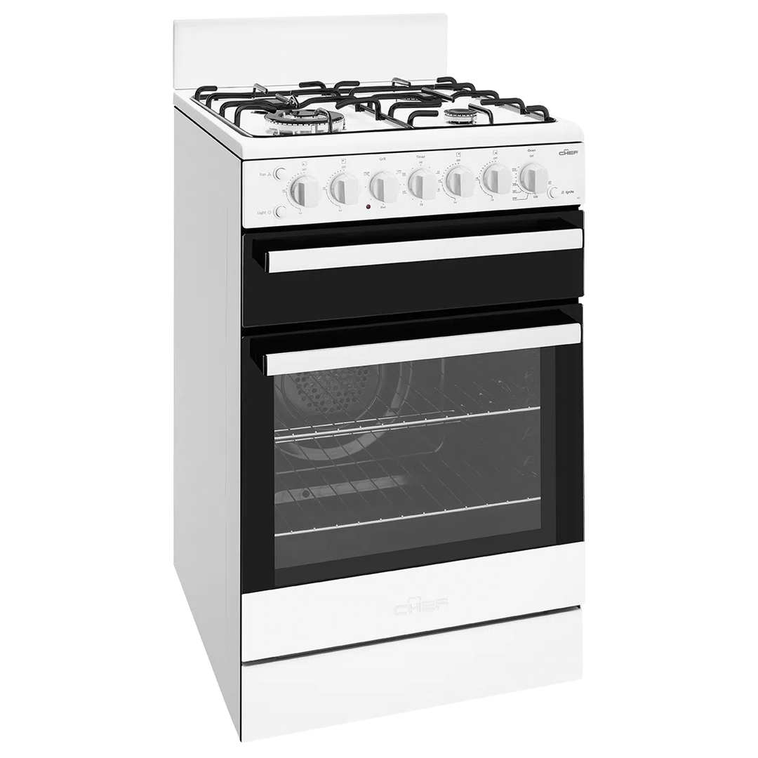 Chef 54cm Freestanding Cooker (CFG517WB)
