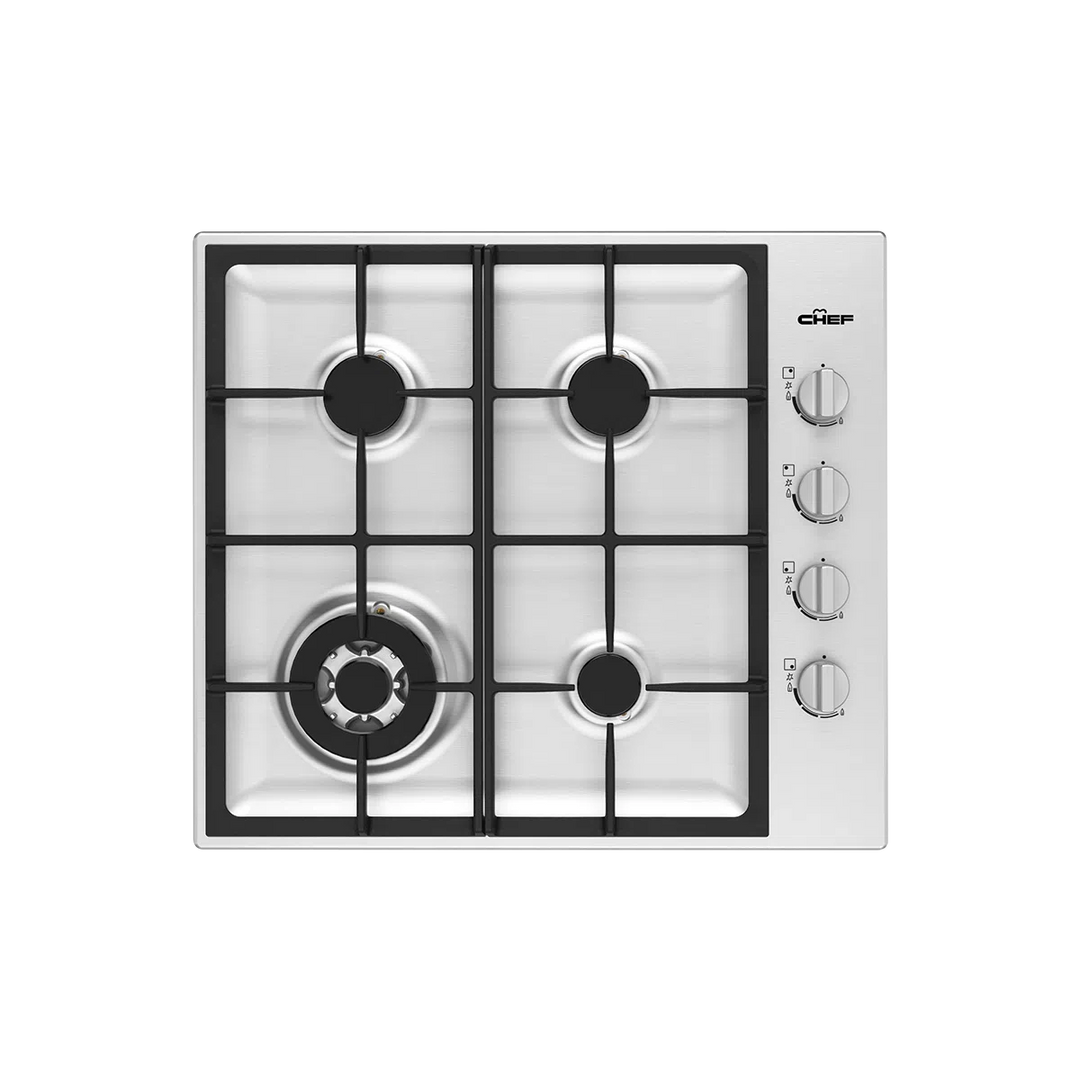 Chef Cooktop Chef 60cm 4 Burner Gas Cooktop (CHG644SC)