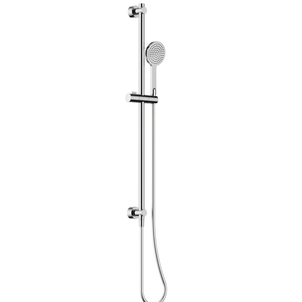 Clark Round Rail Shower (Top Inlet) - Chrome And Black