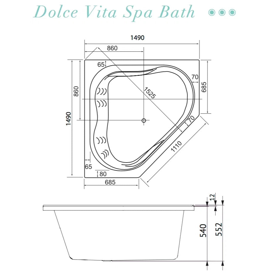 Decina Positano Dolce Vita Spa Bath