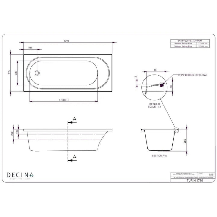 Bath Decina Decina Turin Bath
