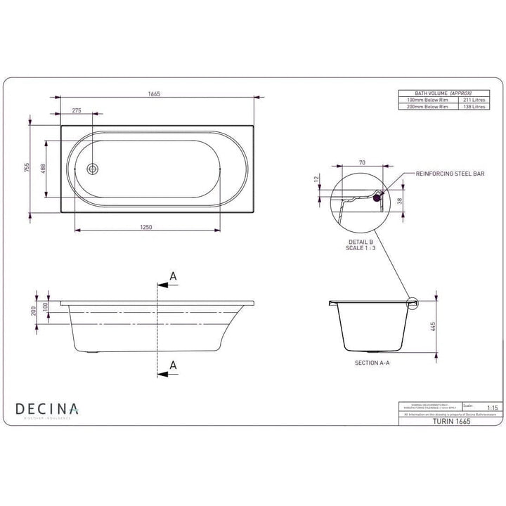 Bath Decina Decina Turin Bath