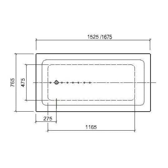 Decina Aria Inset Bath