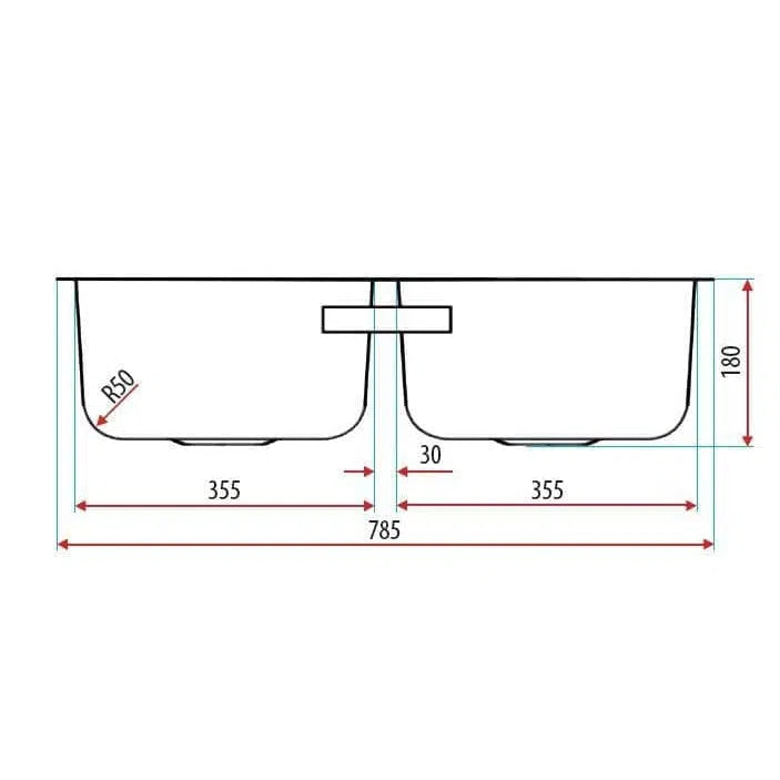 Everhard Classic Standard Double Bowl