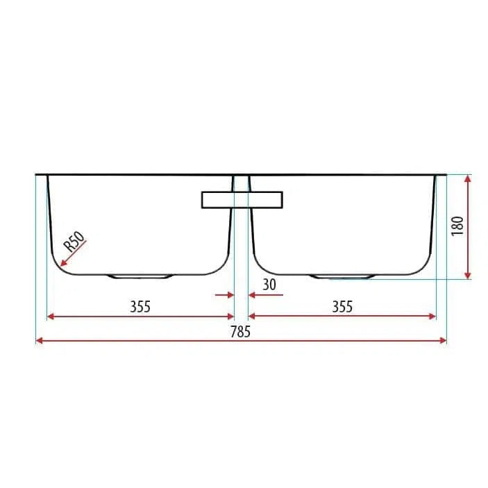 Everhard Classic Standard Double Bowl