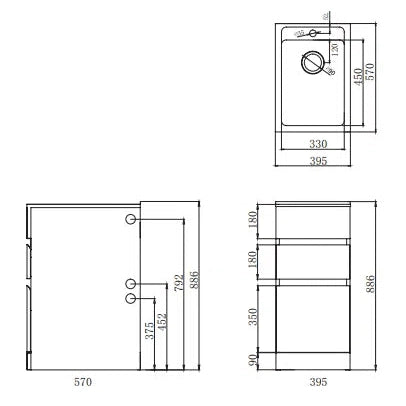 Everhard Nugleam Drawer System Laundry Unit