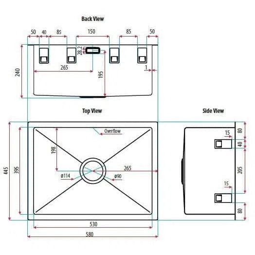 Everhard Excellence Squareline Utility Sink