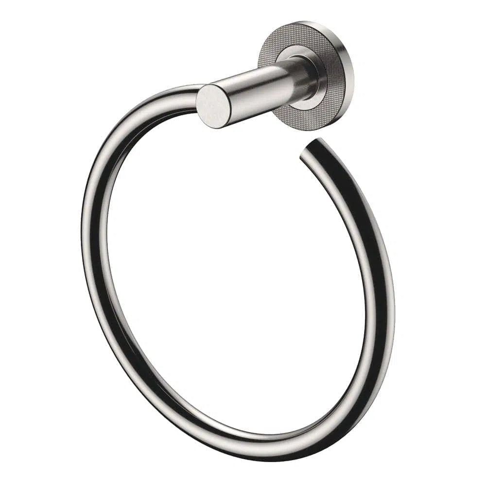 Fienza Axle Hand Towel Ring, Brushed Nickel