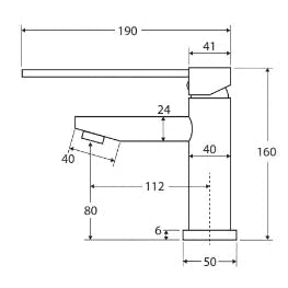 Fienza Isabella Care Basin Mixer