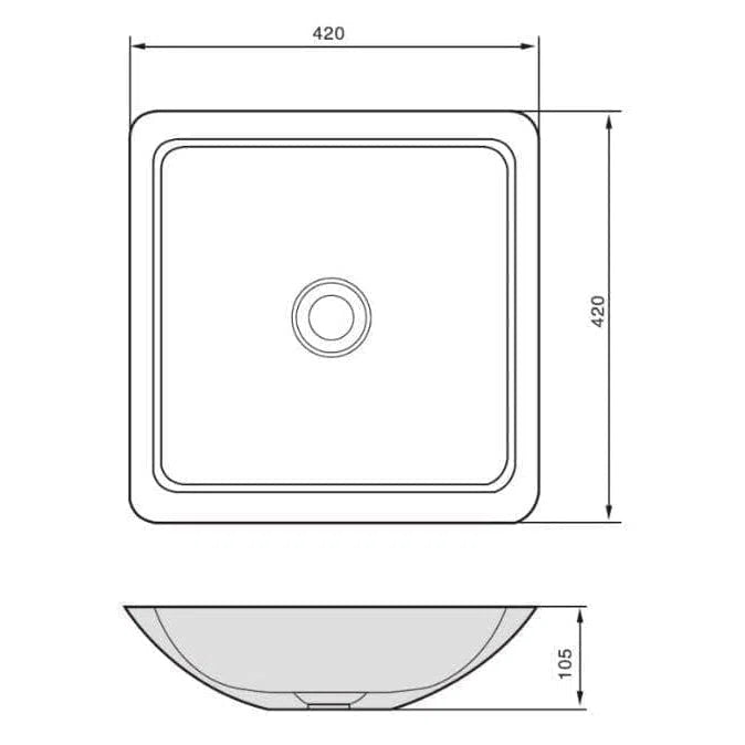 Fienza Classique Above Counter Cast Stone Basins