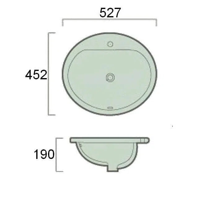 Fienza Crystal Inset Basin