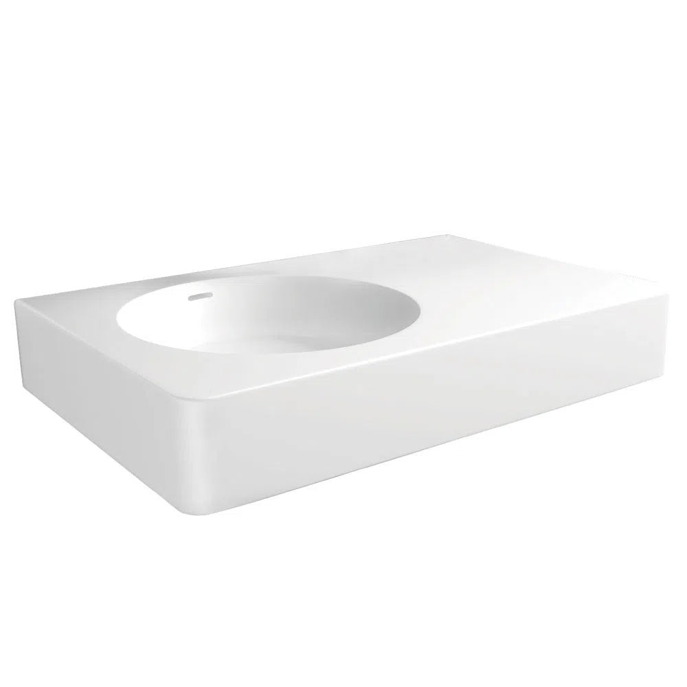 Fienza Encanto 700 Solid Surface Wall Basin With Overflow