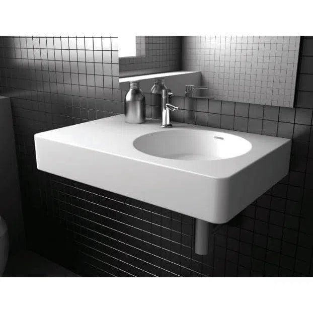 Fienza Encanto 700 Solid Surface Wall Basin With Overflow