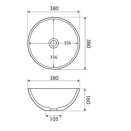 Fienza Lexy Solid Surface Basin