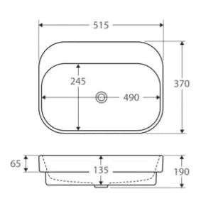 Fienza Parisa Semi Inset Basin