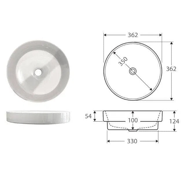 Fienza Reba Semi Inset Basin