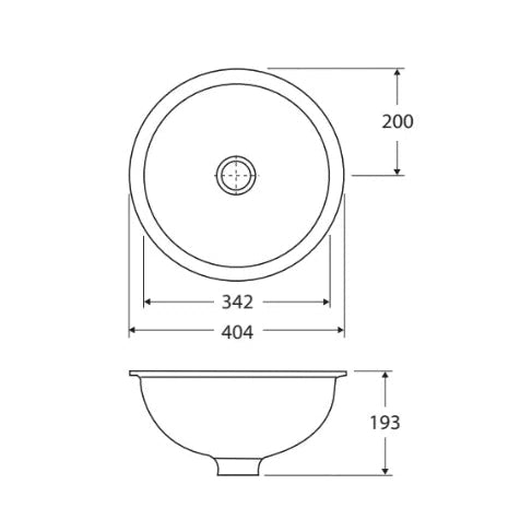 Rak Emma Fully-Inset/Undermounted Basin